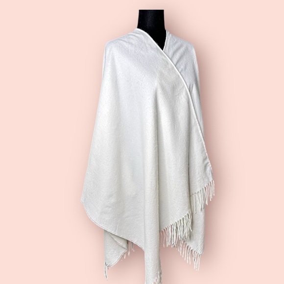 MIXIT Off White Soft Knit Wrap sz ONESIZE - Picture 13 of 14